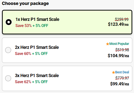 Herz P1 Smart Scale Australia Price