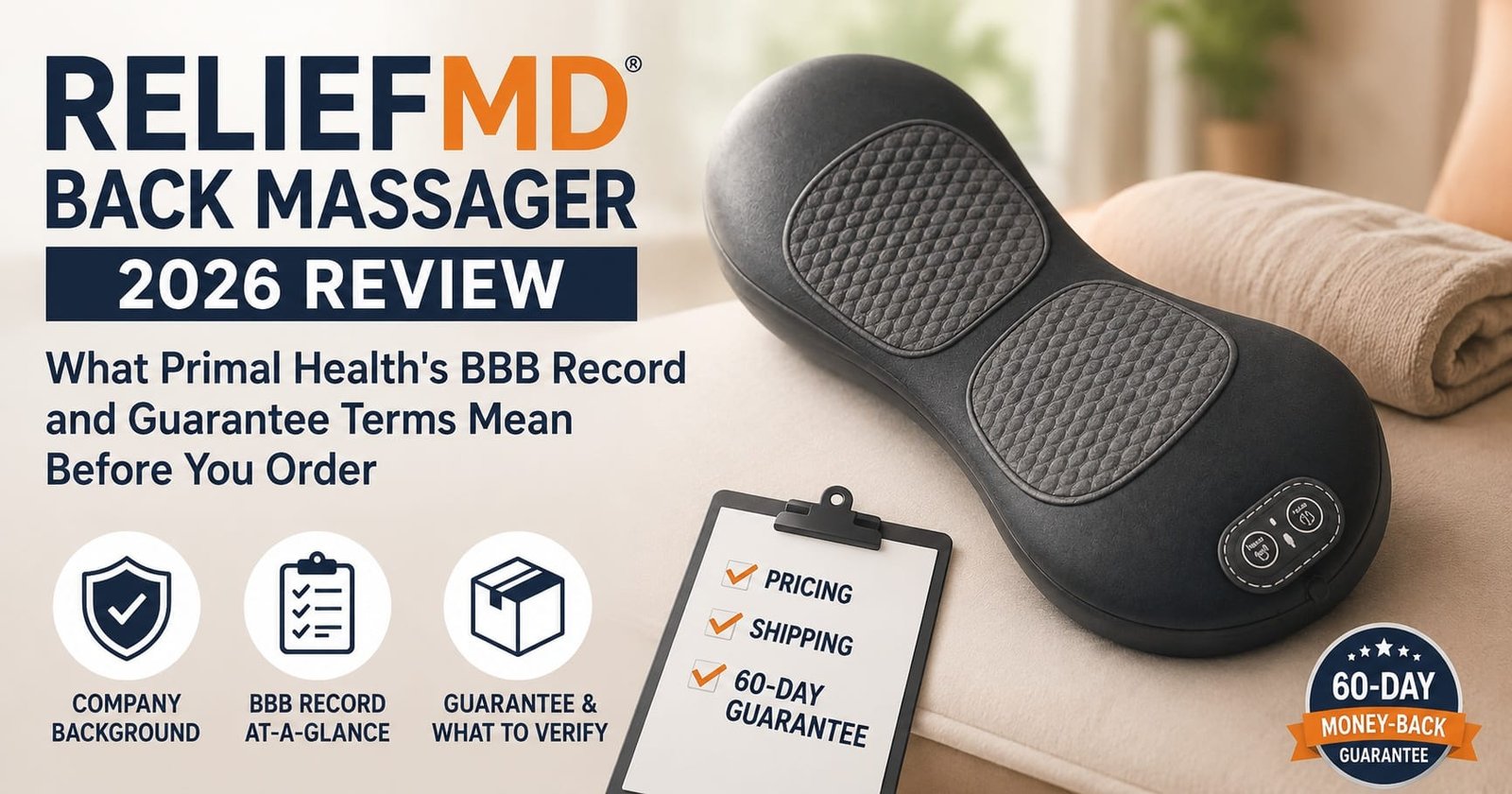 ReliefMD Back Massager